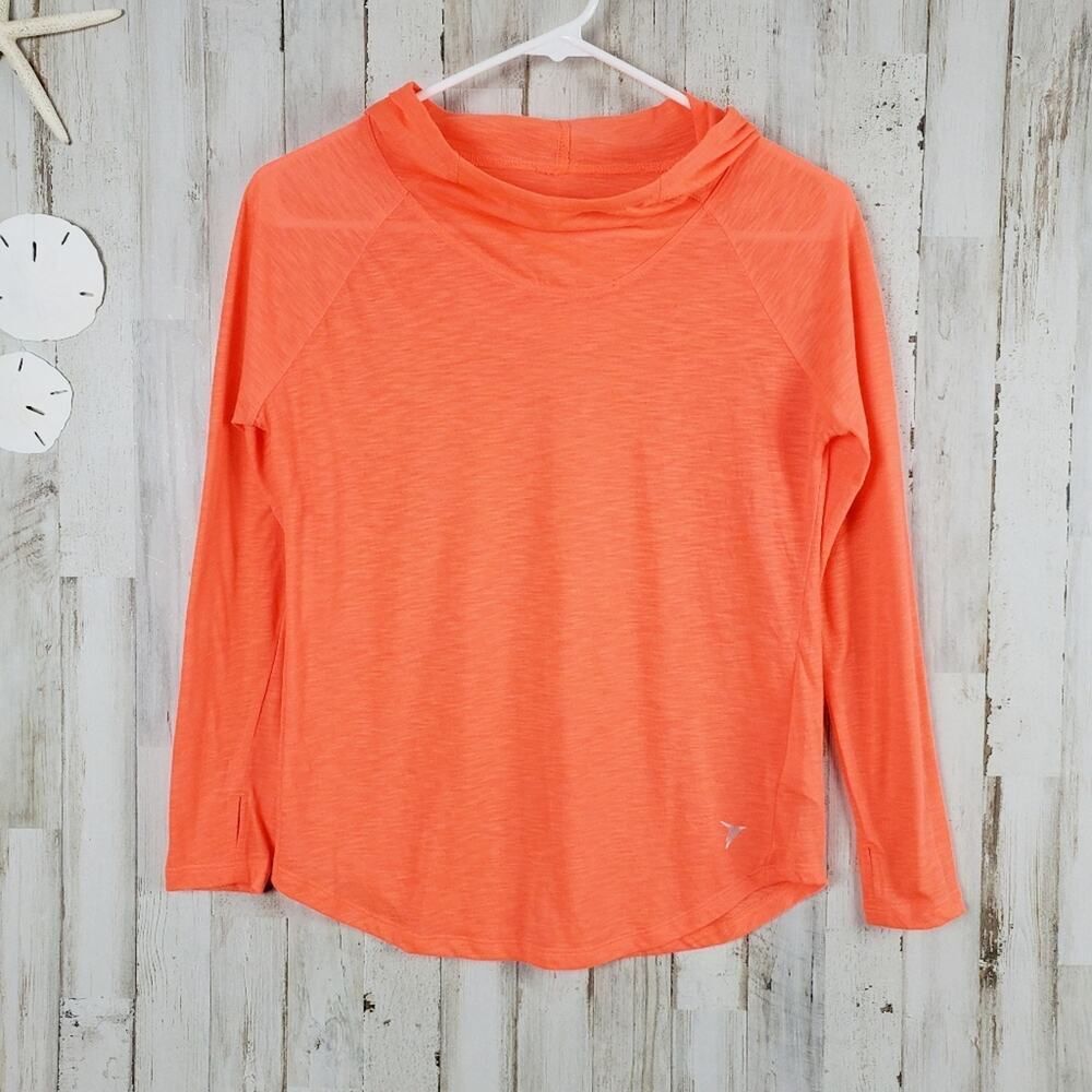Old Navy Athletic Hoodie Orange Size Large 10-12